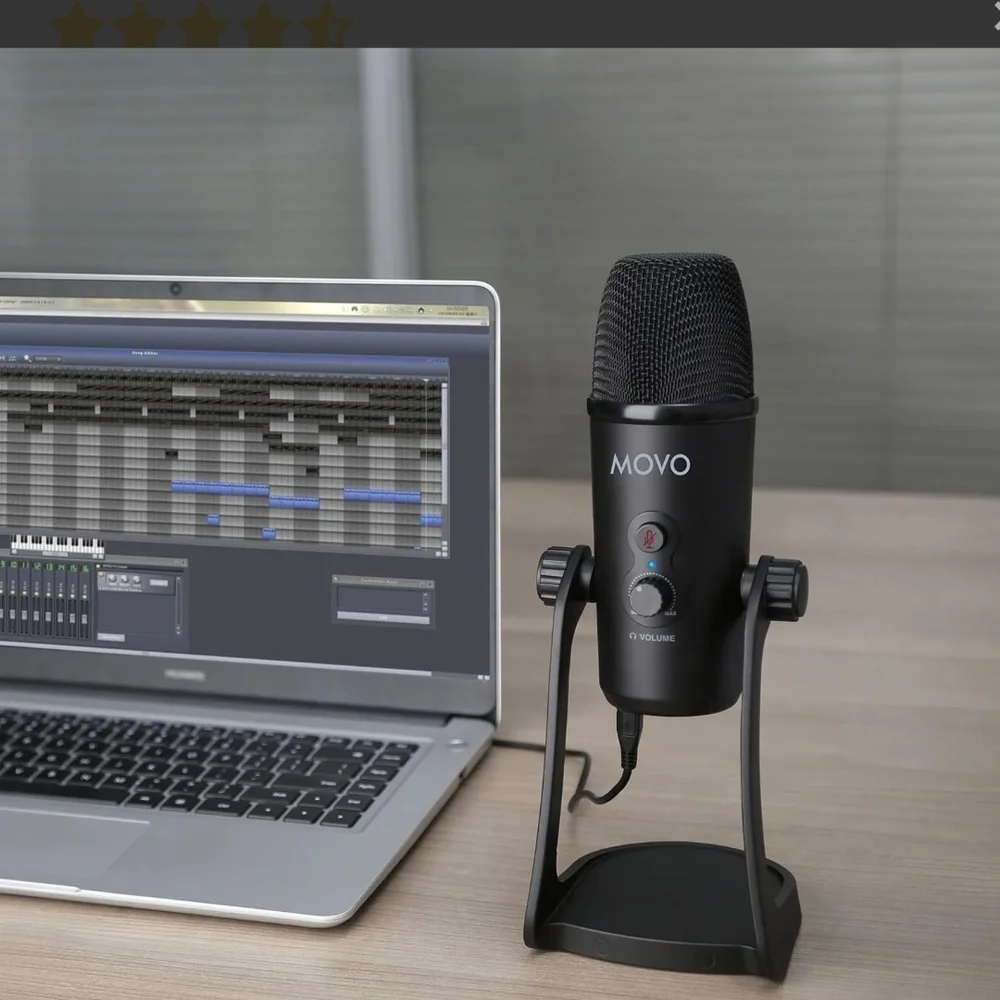 OVO UM700 USB Microphone - Black and Teal